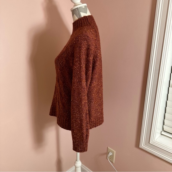 LOFT Turtleneck Speckled Fleck Sweater - Picture 4 of 8